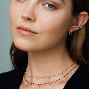 Juliette Ear Cuff, Non Pierced Earring, Small Zirconia Stones, Single Cuff Earring, Helix Hoop image 3