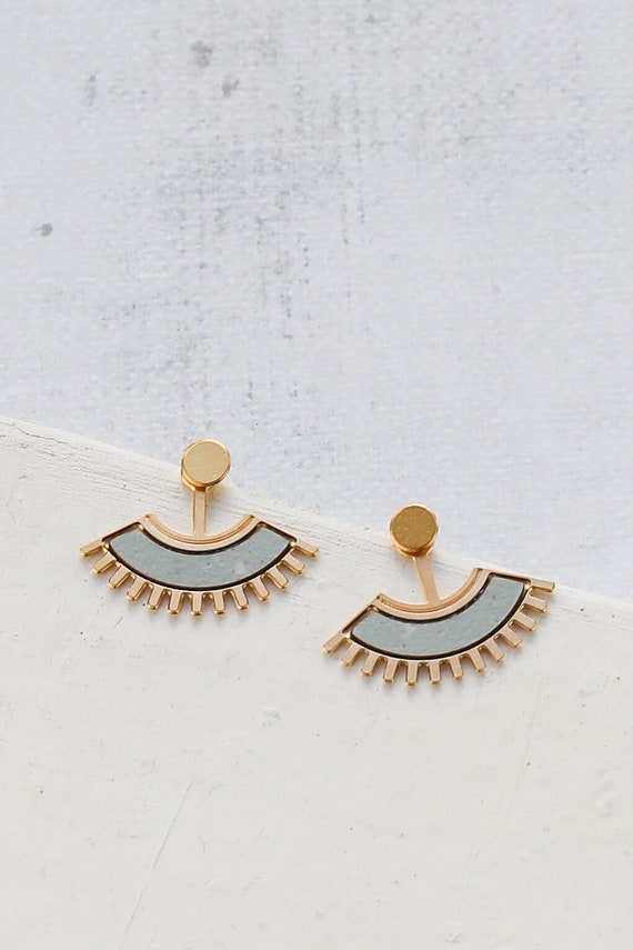 Ear Jacket Bohemian brass