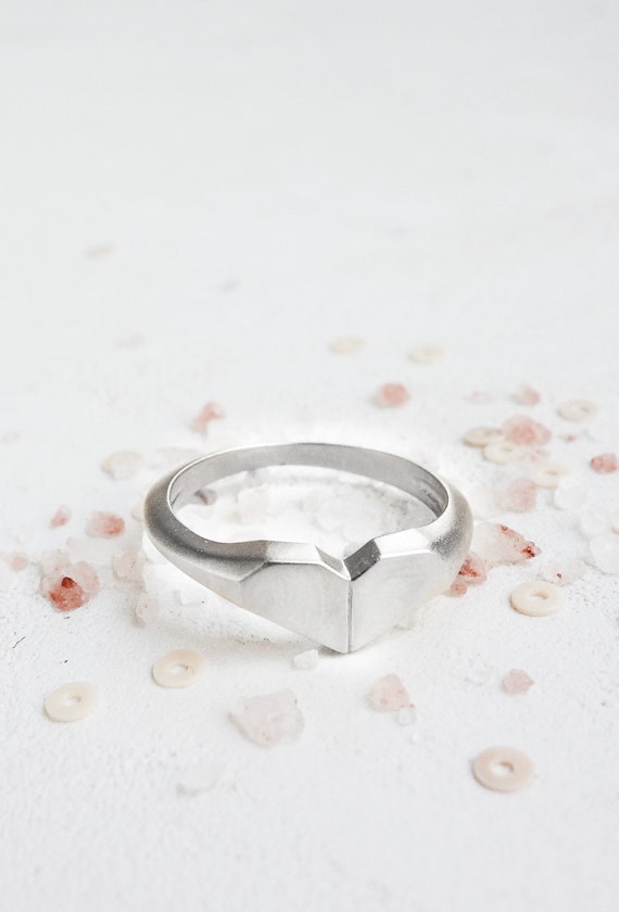 Origami Heart Ring Pre Order Statement Ring Origami Ring Gold Ring Love Ring Valentines Heart Ring Friendship Ring