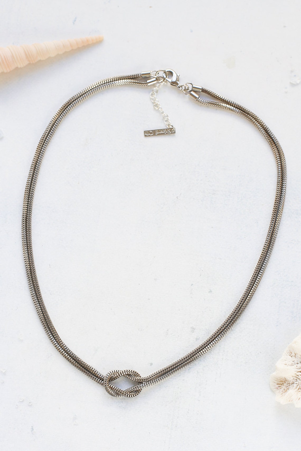 Martinique Necklace Short Necklace Gold Silver Plated Etsy