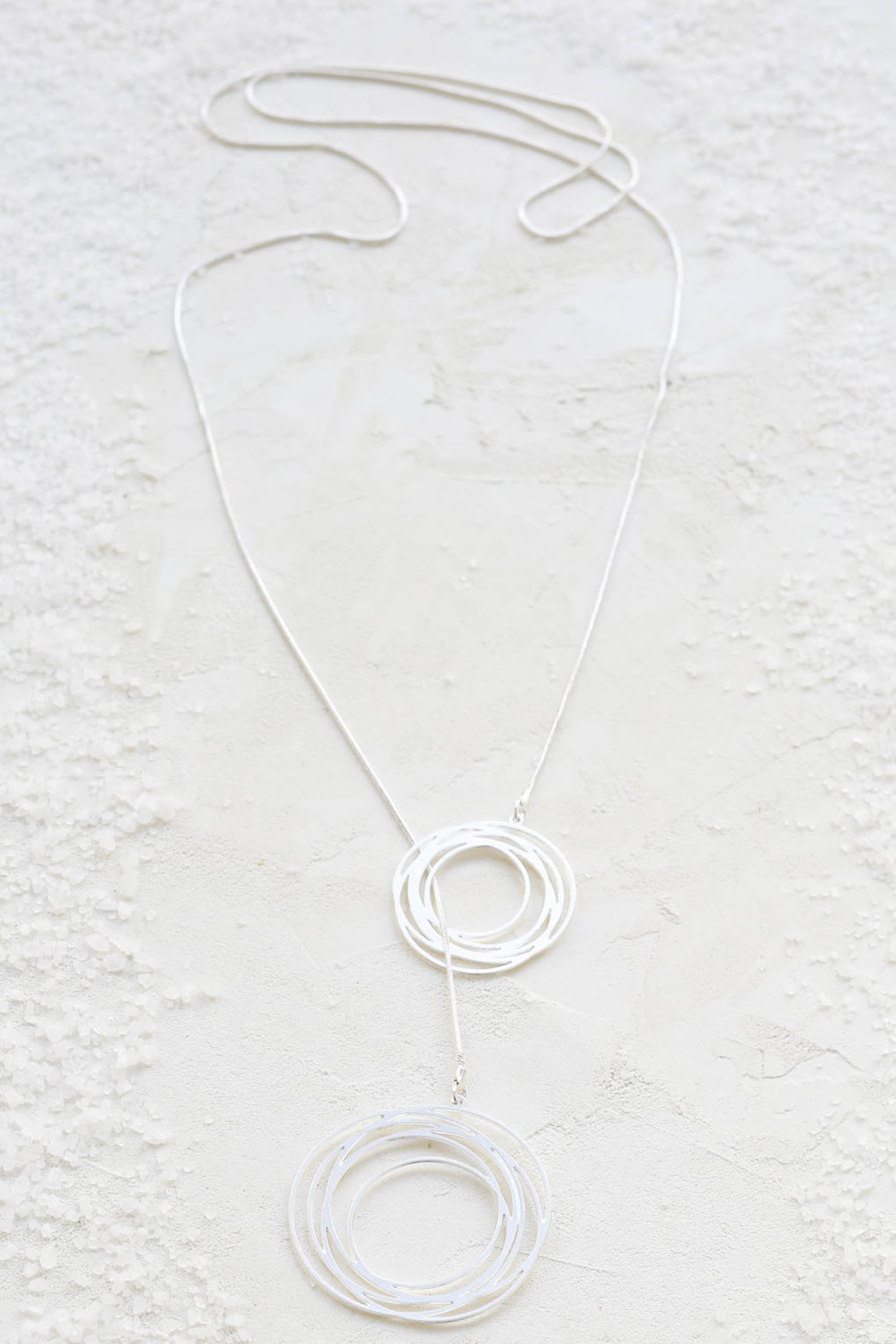 Turbulence Necklace Ocean Theme Necklace Circles Necklace Etsy