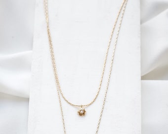 【BLACKPURPLE】23FW★ Allure layering necklace Allure Necklace, Pendant Set Layered Necklace, Dainty