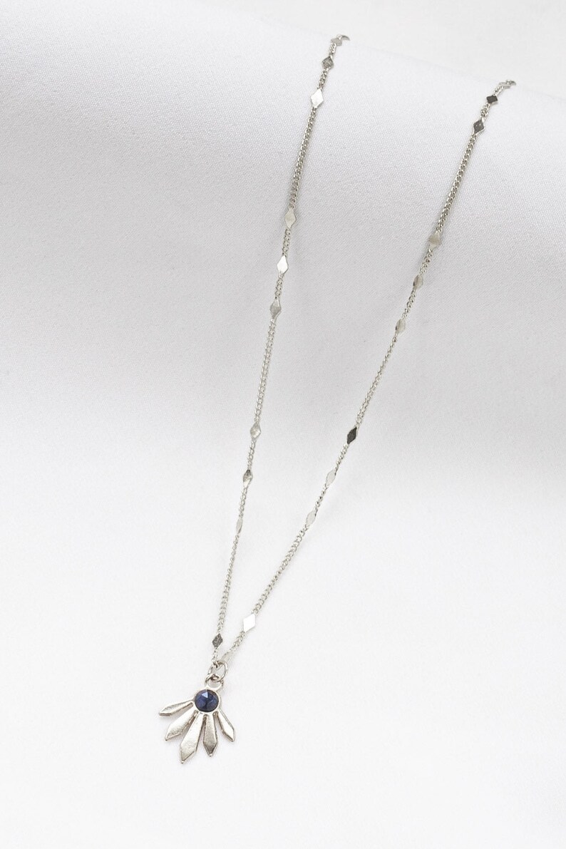 Didi Necklace, Botanical Necklace, Simple Necklace, Delicate Necklace, Stone Necklace, Pedant Necklace image 7