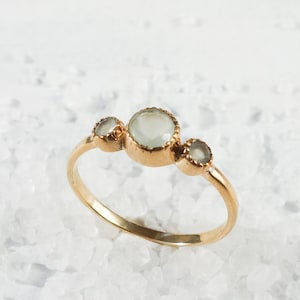 Olympia Ring,  Geometric Ring, Art Deco Ring, Stone Ring