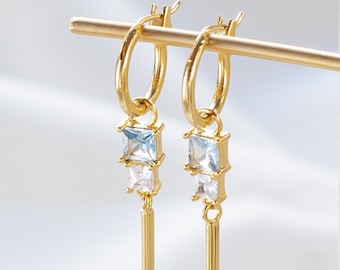 Soho Hoop Earrings, Zircon Earrings, Hoop Earrings, Elegant Earrings, Trendy Earrings