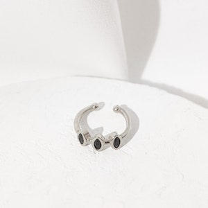 Juliette Ear Cuff, Non Pierced Earring, Small Zirconia Stones, Single Cuff Earring, Helix Hoop image 7