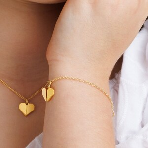 Petit bracelet pour fille, Bracelet à breloques minimaliste, Bracelet en or délicat, Bracelet chaîne en or, Bracelet minimaliste, Bracelet pour fille image 2