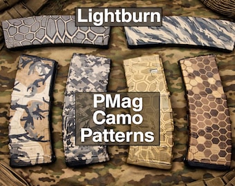 PMag Camouflage Patterns - Woodland, Digital, Kryptic, Tiger Stripe, and Honeycomb