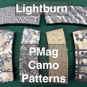 PMag Camouflage Patterns - Woodland, Digital, Kryptic, Tiger Stripe, and Honeycomb