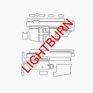 AR 15 Pattern - Lightburn