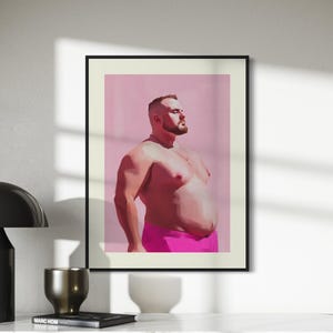 Stampa artistica Bear Pride / Opera d'arte della comunità Bear LGBTQ+ / Decorazioni queer audaci e senza cornice per case moderne / Stampa su carta opaca di alta qualità