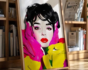 Gracie, Impasto Print | Sapphic Art Print | Feminist Pride Art, lesbian, gay, trans, queer and allied community decor and gifts