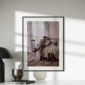 Afternoon Rodeo LGBTQ Wall Art | Gay Cowboy Watercolour Print | Queer Intimate Cowboy Art – Unframed Matte Bedroom Decor