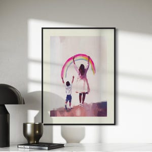 Celebrate Your Rainbow Art Print | Queer-Inspired Wall Decor | Premium Matte LGBTQ+ Pride Poster for Your Home or Gift