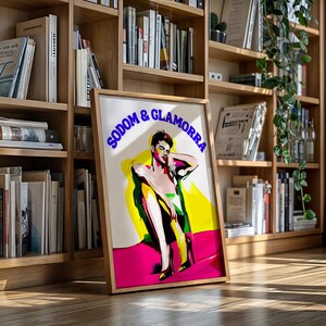 Sodom & Glamorra | Bold LGBTQ+ Art Print | Colourful Queer Wall Art | Premium 200gsm Matte Paper Art Print | Funny Gay Pride Gift image 9