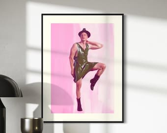 HALLO Queer Art Print | Bold LGBTQ+ Artwork for Modern Spaces | Unframed Premium Matte Paper Decor | Celebrate Queer Identity & Style
