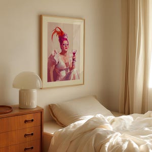 The Dame Queer Art Print - Cheeky LGBTQ+ Decor, Drag Queen Glam Wall Art, Bold and Fabulous Pride Poster for Queer Spaces
