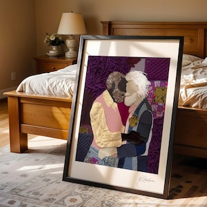 Lovers I (The Hanky Code Edition). (2025) by Oscar Arrais | Gay Art Print | Gay Romance | Unframed Premium Art Paper | Support Queer Artists