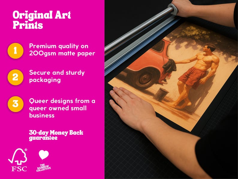 BRIEFS (2024) by Matt Gold | Gay Art Print | LGBT Poster | Queer Unframed Premium 200gsm paper | Full collection at The Rainbow Collective image 3