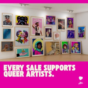 Sodom & Glamorra | Bold LGBTQ+ Art Print | Colourful Queer Wall Art | Premium 200gsm Matte Paper Art Print | Funny Gay Pride Gift image 12