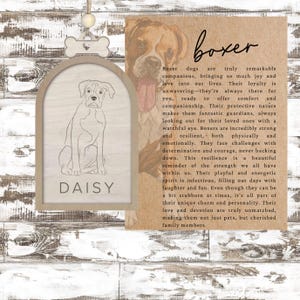 Décoration de boxeur personnalisée | Un souvenir sincère | Cadeau pour amoureux des chiens | Décoration de vacances unique | Charme de voiture