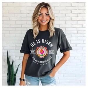 Er ist auferstanden | Alltägliche christliche Grafiken | Christliches Shirt | Jesus-Shirt-Designs