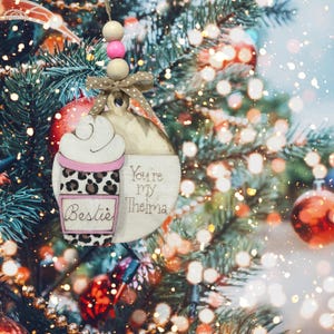 Porta-cartão-presente You're My Thema pintado à mão Enfeite de Natal em camadas | Enfeites de Natal | Presentes de Natal artesanais | Personalizados
