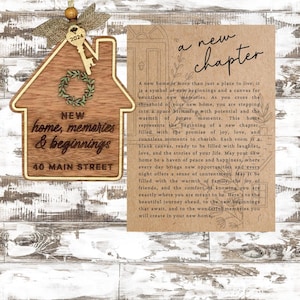 Carte d'histoire personnalisée, décoration originale | Nouveau chapitre| Souvenir inspirant| Cadeau de motivation| Décoration de vacances unique |
