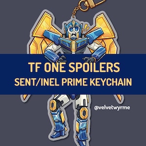 Sent/inel Prime - 2 Piece Connecting Acrylic Keychain Transformers One Sentinel Prime