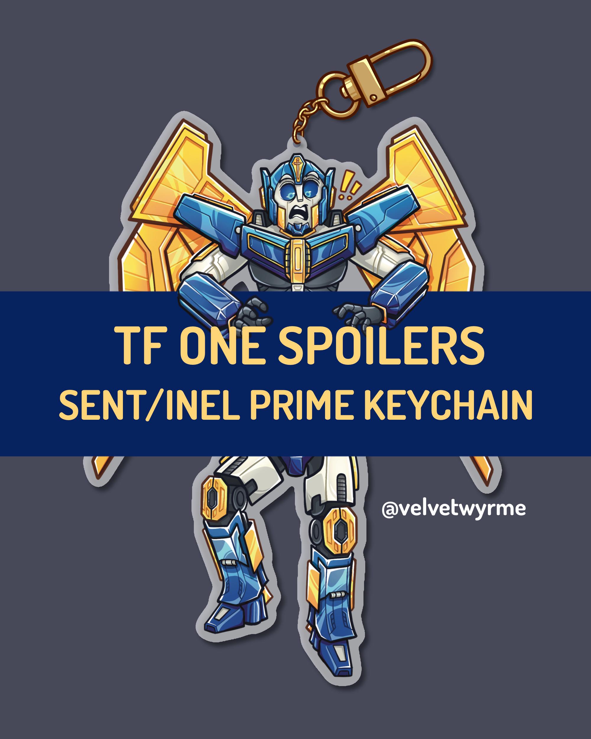 Sent/inel Prime - 2 Piece Connecting Acrylic Keychain Transformers