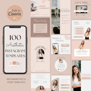 Coaching Instagram Templates| Minimalist Instagram Post Template| Instagram Influencer Templates| Canva Instagram Templates| Aesthetic Feed