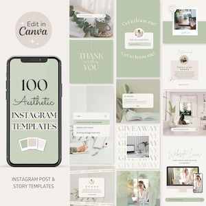 Instagram Templates| Minimalist Instagram Post Template| Instagram Influencer Templates| Canva Instagram Templates| Aesthetic Feed