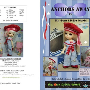 PDF Version Anchors Away Pattern for BJD Tinies 10.5 30cm, and Similar Size Dolls image 2