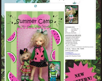 PDF Version- Summer Camp - PATTERN for BJD Tinies 11 - 26cm