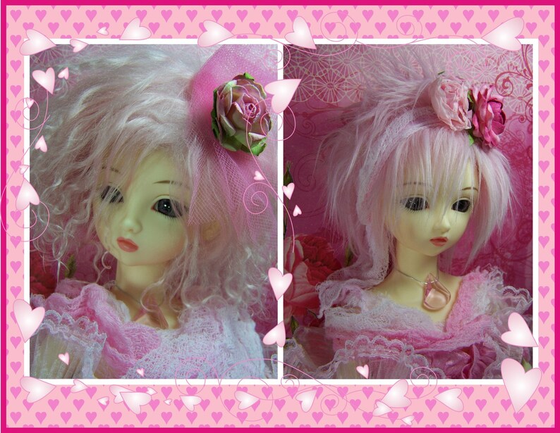 PDF Version Crazy Cute Wig Pattern for BJD sizes 7/8, 8/9. 9/10 image 2