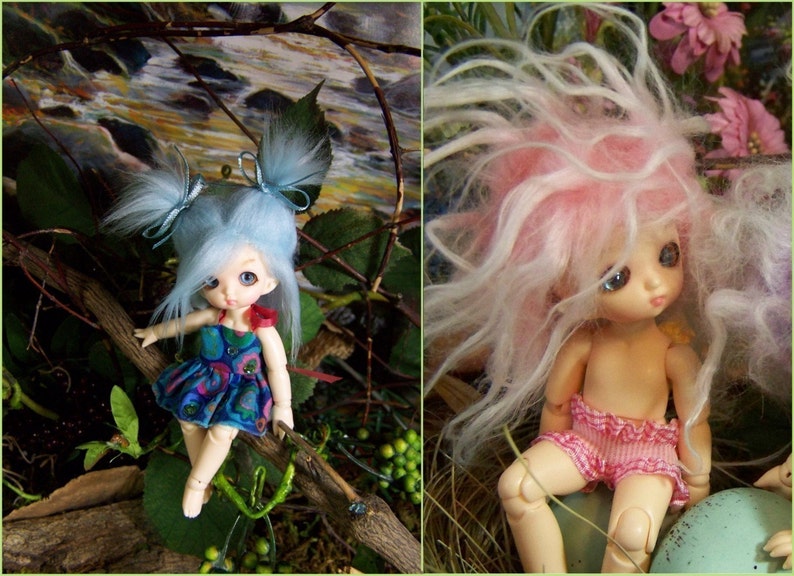 PDF Version Crazy Cute Wig Pattern for BJD sizes 3/4, 5/6, 6/7 image 3