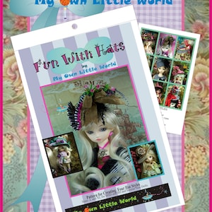 PDF Version - Fun With Hats - Pirates and More - Pattern for BJD Dolls Sizes 3/4, 5/6, 7/8, 8/9 and 9/10 Blythe, Pullip, Dal