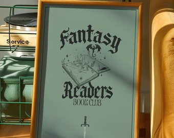 Fantasy Readers Book Club Druck | Bücherwurm Druck