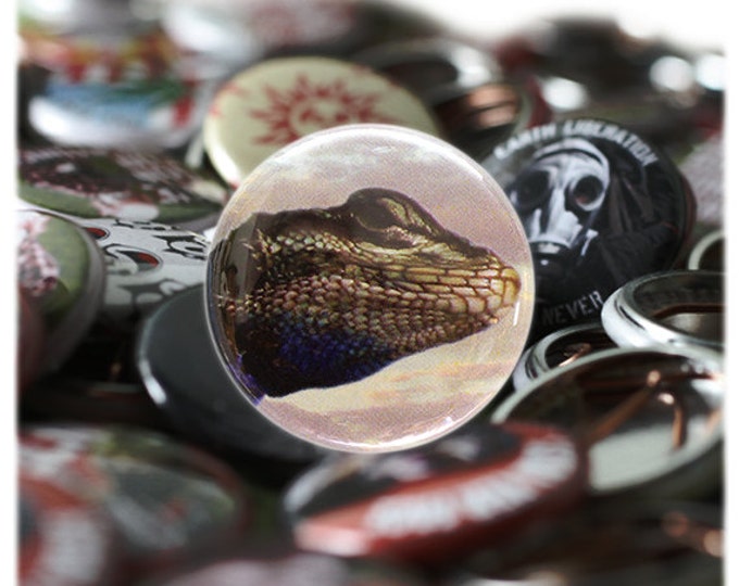 Lizard one inch Button or Magnet - Free Shipping