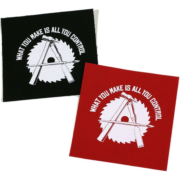 CLEARANCE! 50% Off - PATCH Anarcho Crafter Iron-On 3.75 x 4 inches