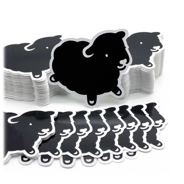 Black Sheep Sticker, Die-Cut Waterproof Vinyl, 2.75 x 2.5 inches - Free US Shipping