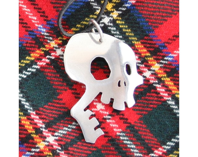 Laughing Skull Necklace - Sterling Silver