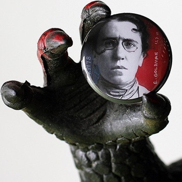 Emma Goldman 1 inch Button or Magnet - Free USA Shipping