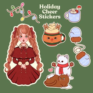 Pacote de adesivos fofos para alegria de Natal/Scrapbooking/Diário