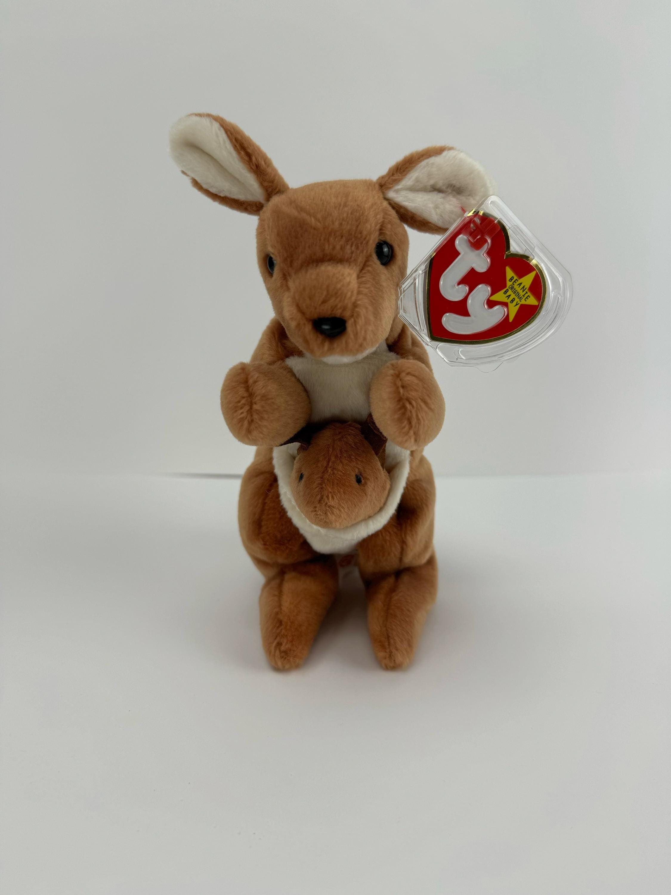RARE Original Retired "Pouch" The Kangaroo Beanie Baby