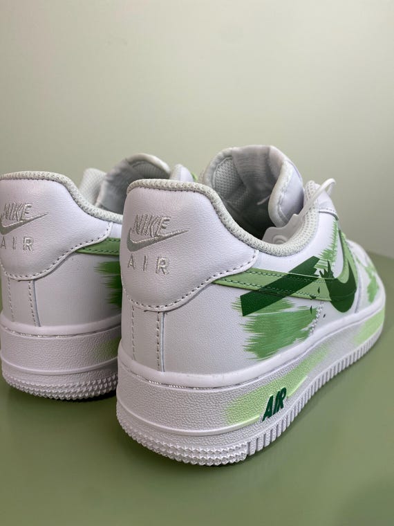 Air Force One Broken Summer Green Fresh Non slip and Wear resistant Low top Sneakers Unisex Etsy
