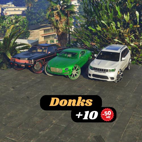 Donk débadgé, lot de 35 voiture Fivem | 2025 | Sans marque | Prêt pour Fivem | Haute qualité