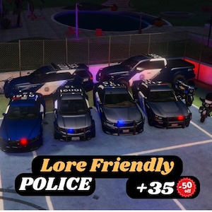 Fivem Police Cars 35 Pack | 2025 | Unbranded | Fivem Ready | High Quality | Core | Lore Friendly