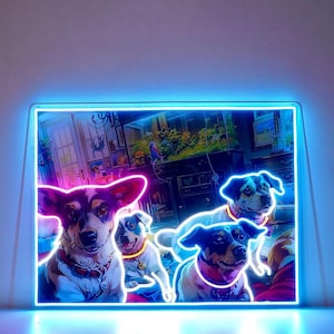 Acrylic UV Neon Sign | UV Printing Acrylic Sign | Custom LED Business Sign | Custom Neon Sign | Neon Sign Custom | Custom Logo Light