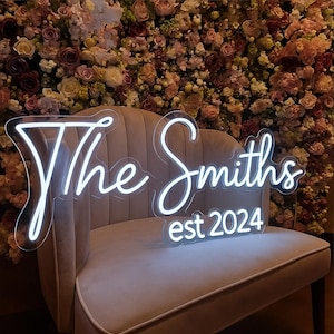 Custom wedding neon sign, neon Light , neon Light , neon Sign Bar ,Personalized Gifts, holiday gift, wedding gift, LED, wedding neon sign